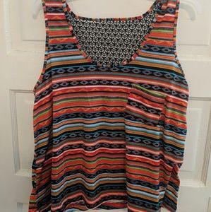 Tank top with crocheted back